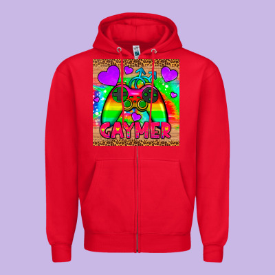 Gaymer Mousepad Zipper Hoodie Designed By Hra Design Shop