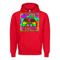 Red gaymer mousepad Zipper Hoodie - HRA Design Shop