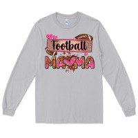 Moon Dust football mama with leopard Long Sleeve Tee - Zillion Design Studio