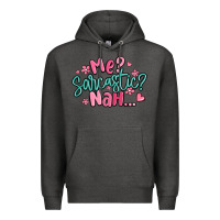 Charcoal Heather me sarcastic nah... Premium Hoodie - MaliasSmallBusiness