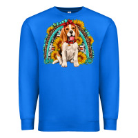 True Royal beagle turquoise and sunflowers rainbow Premium Sweatshirt - Artiststas