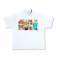 White flowers with coffee Urban Heavy Tee - Zillion Design Studio