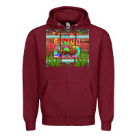 Burgundy proud dad tumbler Zipper Hoodie - HRA Design Shop
