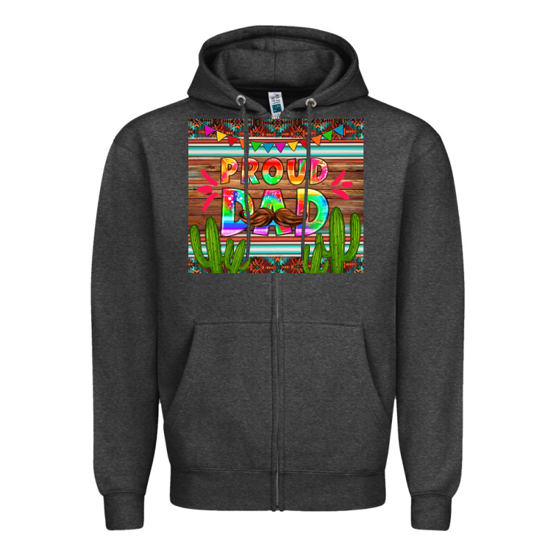Proud Dad Tumbler Zipper Hoodie by HRA Design Shop | Teevron