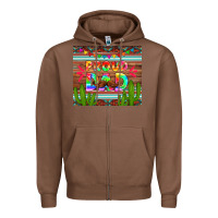 Chestnut proud dad tumbler Zipper Hoodie - HRA Design Shop