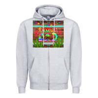 Heather Grey proud dad tumbler Zipper Hoodie - HRA Design Shop