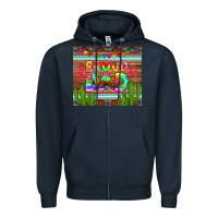 Navy proud dad tumbler Zipper Hoodie - HRA Design Shop
