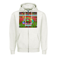 Oatmeal Heather proud dad tumbler Zipper Hoodie - HRA Design Shop