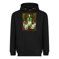 Black gin tonic cocktail Heavyweight Hoodie - AdoDesignShop