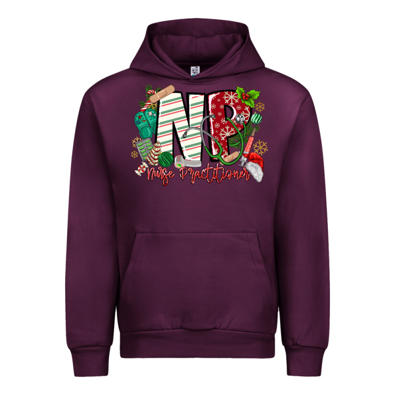 Np Nurse Practitioner Christmas Urban Hoodie by MaliasSmallBusiness | Teevron