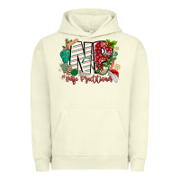 Pigment Pistachio NP Nurse Practitioner Christmas Urban Hoodie - MaliasSmallBusiness