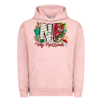 Pigment Salmon NP Nurse Practitioner Christmas Urban Hoodie - MaliasSmallBusiness