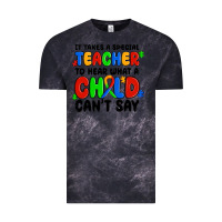 Cloud Black it takes a special teacher to hear what a child ca Vintage Tee - MaliasSmallBusiness