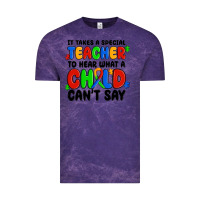 Cloud Purple it takes a special teacher to hear what a child ca Vintage Tee - MaliasSmallBusiness