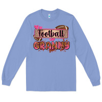Colony Blue football granny with leopard Long Sleeve Tee - Zillion Design Studio