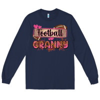 Navy football granny with leopard Long Sleeve Tee - Zillion Design Studio