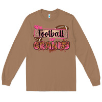 Toasted Coconut football granny with leopard Long Sleeve Tee - Zillion Design Studio