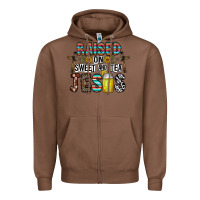 Chestnut raised on sweet and tea jesus Zipper Hoodie - CowhideDigitalArt
