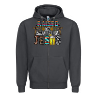 Smoke raised on sweet and tea jesus Zipper Hoodie - CowhideDigitalArt
