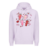 Lilac cup disorder valentine's day Premium Hoodie - MaliasSmallBusiness