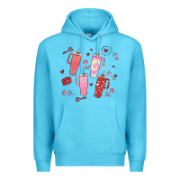 Ocean Blue cup disorder valentine's day Premium Hoodie - MaliasSmallBusiness