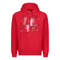 Red cup disorder valentine's day Premium Hoodie - MaliasSmallBusiness
