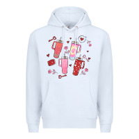 White cup disorder valentine's day Premium Hoodie - MaliasSmallBusiness