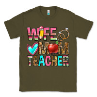 Army Green wife mom teacher Classic Tee - Zillion Design Studio