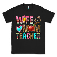 Black wife mom teacher Classic Tee - Zillion Design Studio