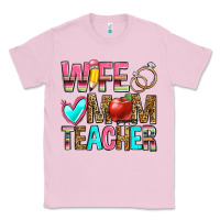 Bubblegum Pink wife mom teacher Classic Tee - Zillion Design Studio