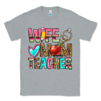 Heather Grey wife mom teacher Classic Tee - Zillion Design Studio