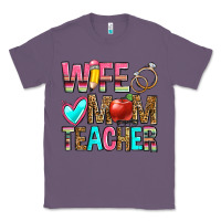Lavender wife mom teacher Classic Tee - Zillion Design Studio