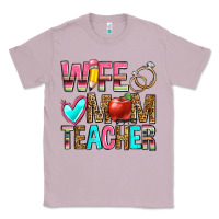 Lilac wife mom teacher Classic Tee - Zillion Design Studio
