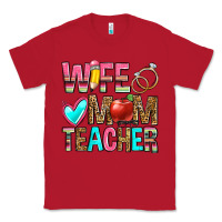 Red wife mom teacher Classic Tee - Zillion Design Studio