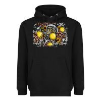 Black lacrosse background Heavyweight Hoodie - JahusDesignShop