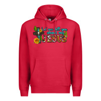Cardinal let me tell you about my jesus Premium Hoodie - AdoDesignShop