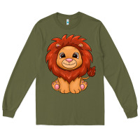 Army Green lion Long Sleeve Tee - texasbilliewilder
