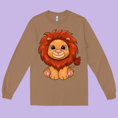 Lion Long Sleeve Tee Designed By Texasbilliewilder