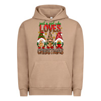Pigment Burro Just a girl who loves Christmas Urban Hoodie - NancyCooperArtShop
