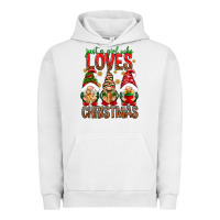 Pigment Lunar Rock Just a girl who loves Christmas Urban Hoodie - NancyCooperArtShop