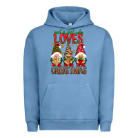 Pigment Pebble Blue Just a girl who loves Christmas Urban Hoodie - NancyCooperArtShop