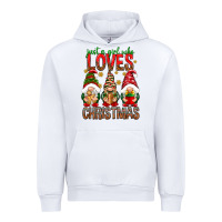 White Just a girl who loves Christmas Urban Hoodie - NancyCooperArtShop