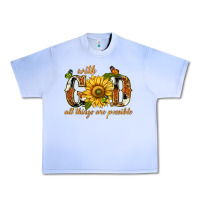 Grape Ice With god all things are possible with sunflower Urban Heavy Tee - texasbilliewilder