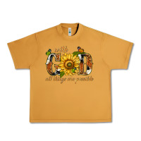 Peanut Butter With god all things are possible with sunflower Urban Heavy Tee - texasbilliewilder