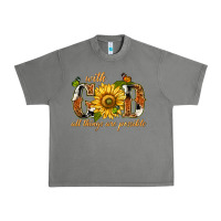 Tornado With god all things are possible with sunflower Urban Heavy Tee - texasbilliewilder