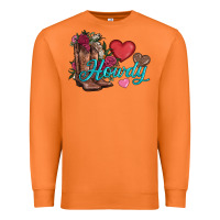 Carrot valentines day howdy and boots Premium Sweatshirt - AdoDesignShop