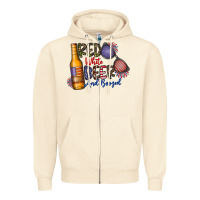 Sandshell red white beer and boozed Zipper Hoodie - CowhideDigitalArt