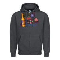 Smoke red white beer and boozed Zipper Hoodie - CowhideDigitalArt