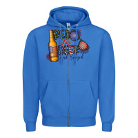 True Royal red white beer and boozed Zipper Hoodie - CowhideDigitalArt