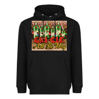 Black GIN GLE Christmas gin bottles Heavyweight Hoodie - AdoDesignShop